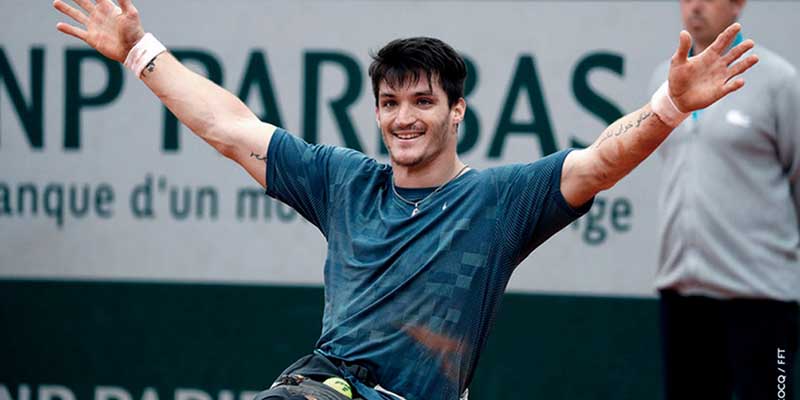 “Gusti” Fernández, finalista en tenis adaptado en Francia