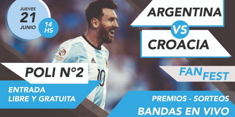 San Rafael: Viví el partido de la selección en el Fan Fest