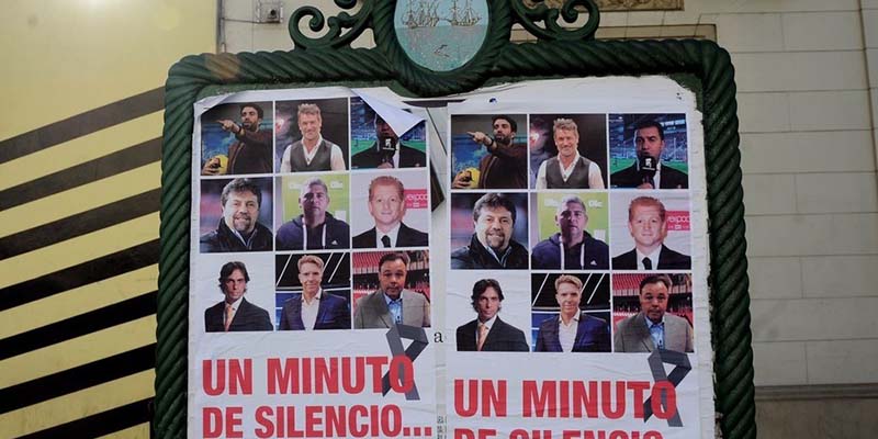 Una campaña anónima pide “un minuto de silencio” para periodistas deportivos