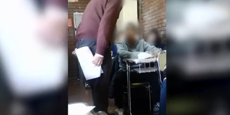 Un profesor manoseó a un alumno en plena clase