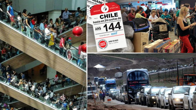 Por la devaluación, los argentinos dejan de hacer turismo shopping en Santiago de Chile