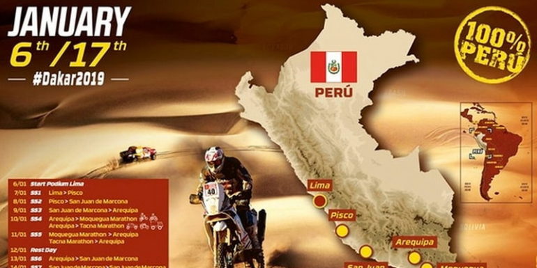 Perú presentó el recorrido del Dakar: tendrá 5.000 kilómetros divididos en 10 etapas
