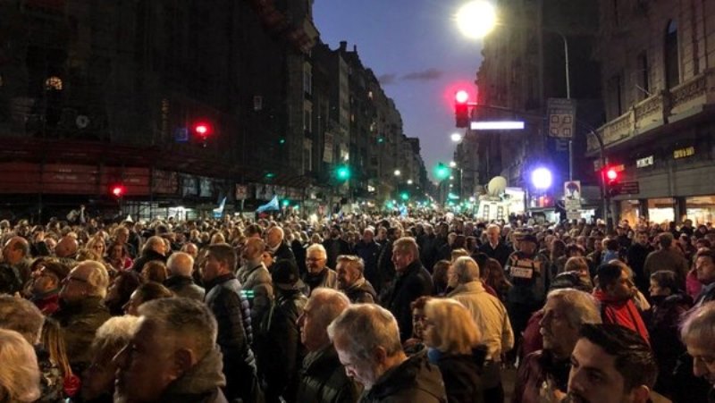 21A: una multitud pide frente al Congreso el desafuero de Cristina Kirchner