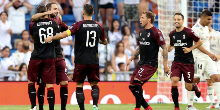 Gonzalo Higuaín se demoró solo cuatro minutos en hacer su primer gol en Milan