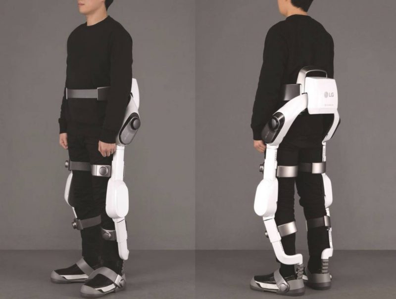 LG presenta un exoesqueleto para redoblar la fuerza de las piernas