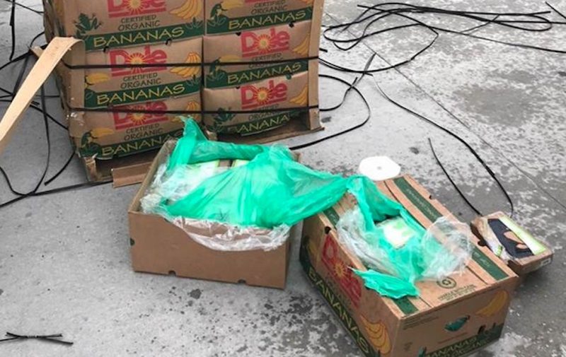Bananas donadas a una cárcel en Texas escondían casi USD 18 millones en cocaína