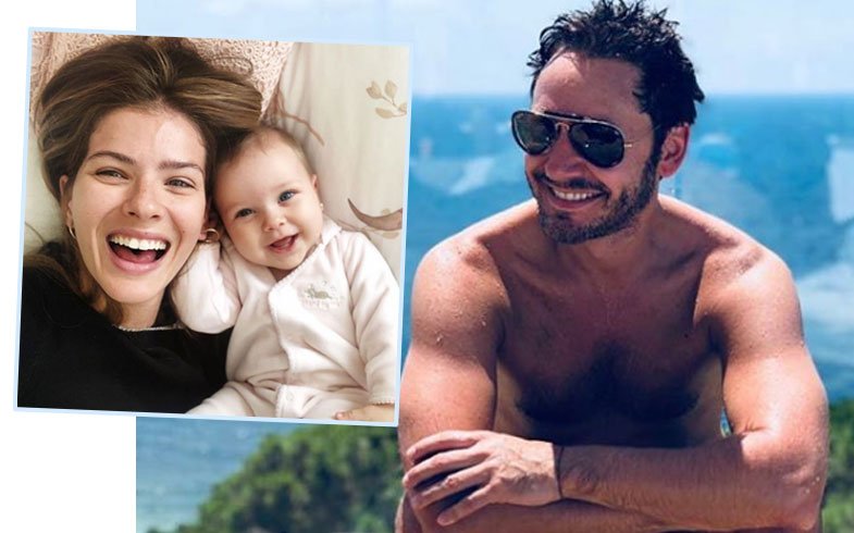 Benjamín Vicuña volvió a mostrar la carita de Magnolia en una dulce foto del Día de la Primavera