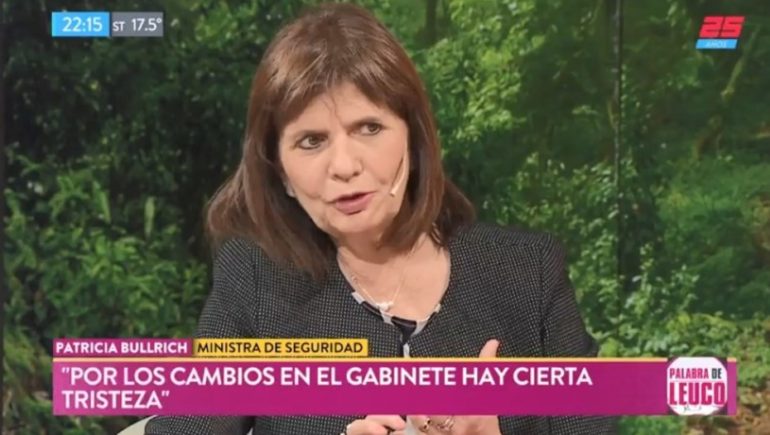 Patricia Bullrich denunció que hay “políticos importantes” en redes de WhatsApp que promueven saqueos