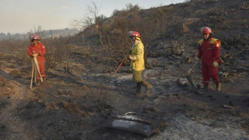 En Las Heras aseguran que “el fuego está controlado”