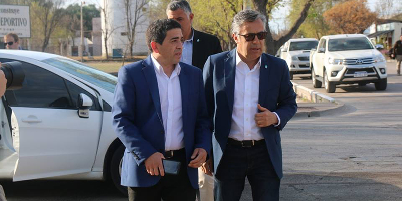 Cornejo destacó las obras realizadas en el departamento