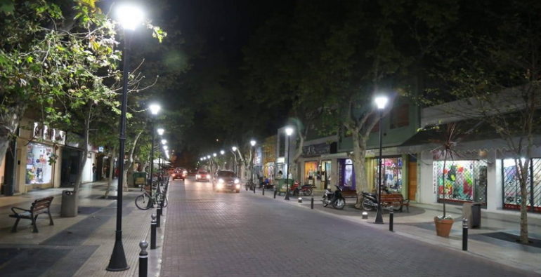 Nueva iluminación led en los paseos culturales y turísticos de San Rafael