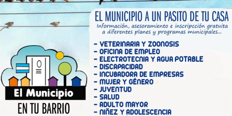 El Municipio en tu barrio estará en el Villa Laredo este viernes