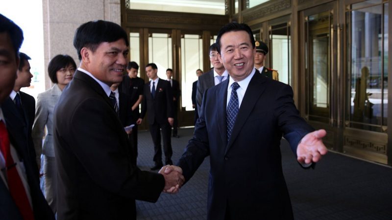 China “retiene” al presidente de Interpol para ser interrogado por miembros del régimen en un lugar desconocido