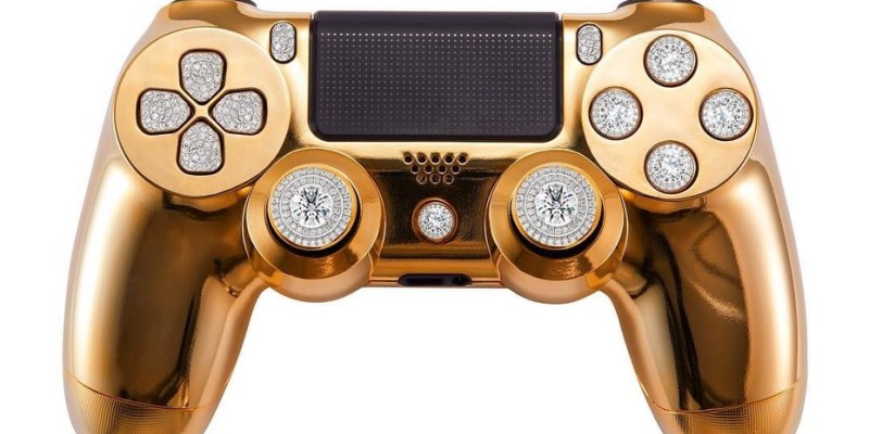 El joystick de PlayStation 4 más lujoso del mundo: está hecho de oro y diamantes
