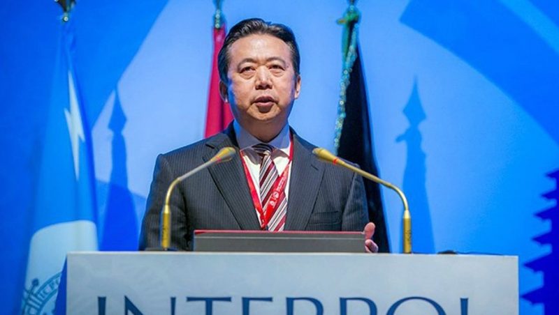 Renunció al cargo de presidente de Interpol el chino Meng Hongwei, quien fue detenido por el gobierno de Beijing