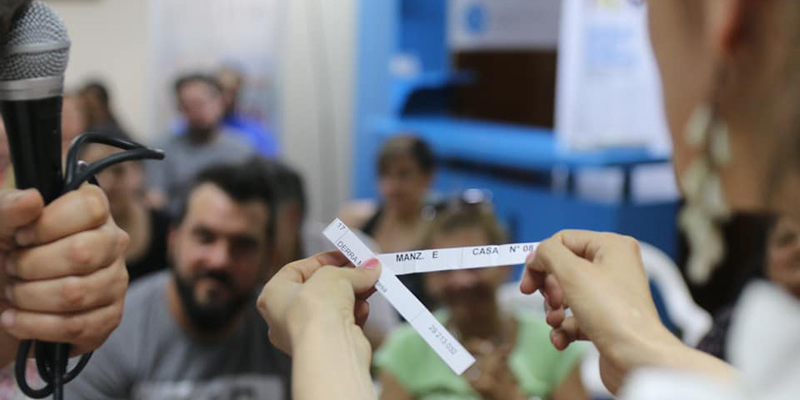 Realizaron el sorteo de las viviendas del Barrio Centenario Prensa II
