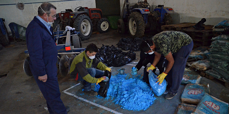 Comenzó la entrega de material a productores afectados por la tormenta