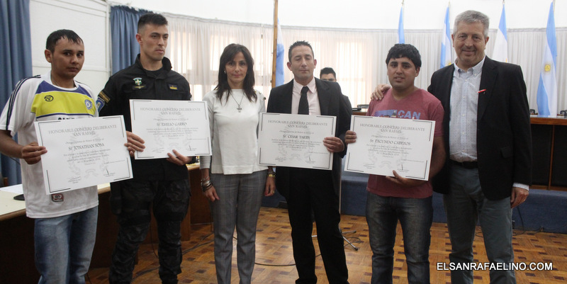 Entregaron distinciones a personas destacadas de San Rafael