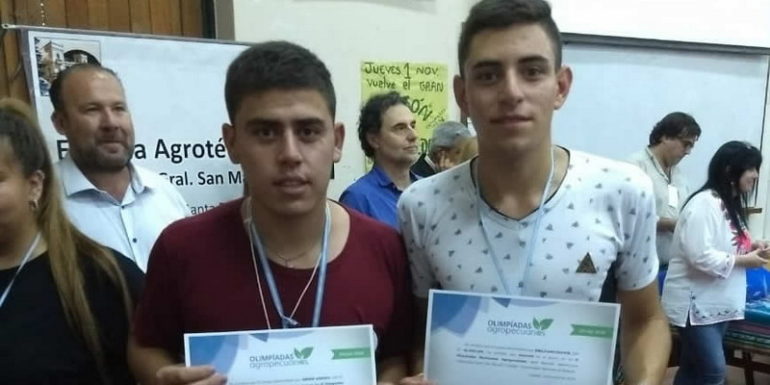 Alumnos de San Rafael premiados en las Olimpíadas Nacionales Agropecuarias 2018