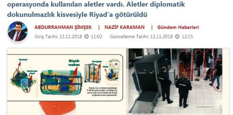 Macabro hallazgo: las valijas de los asesinos de Khashoggi contenían jeringas y desfibriladores