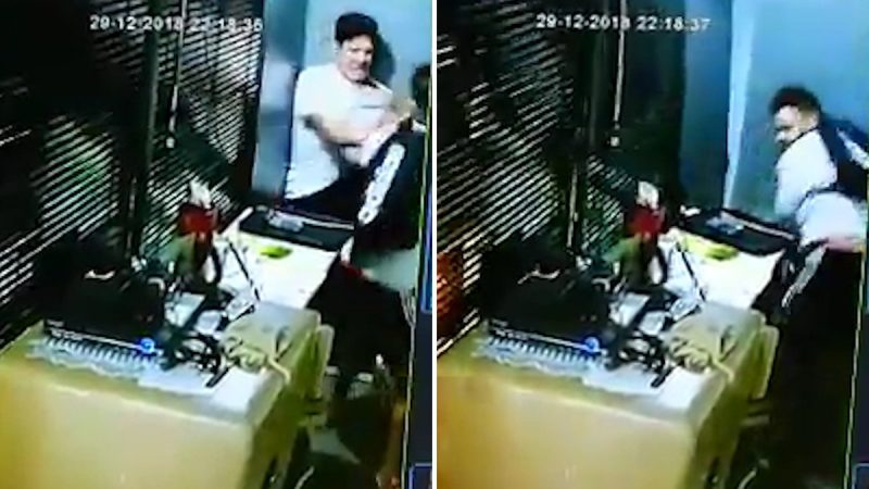 No pudo retirar una encomienda y atacó brutalmente a un empleado