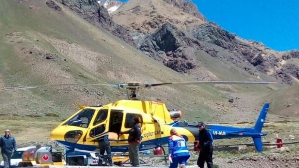 Un español sufrió un cuadro epiléptico y se convirtió en el primer evacuado del Aconcagua