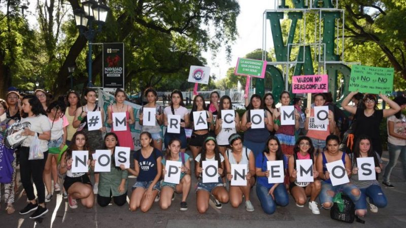 Silbatazos en el Centro y en Las Heras contra la violencia sexual