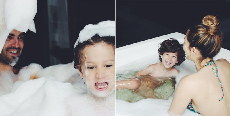 Las fotos de Momo, el hijo de Jimena Barón, con Mauro Caiazza en un jacuzzi que generaron polémica