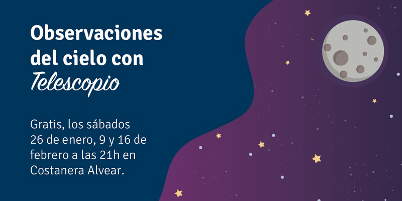 Sábados astronómicos en Costanera Alvear