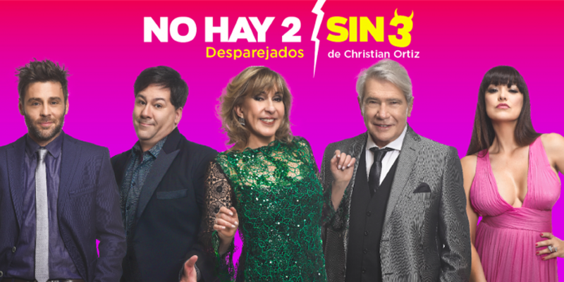 Este domingo llega “No hay dos sin tres” al teatro de Alvear