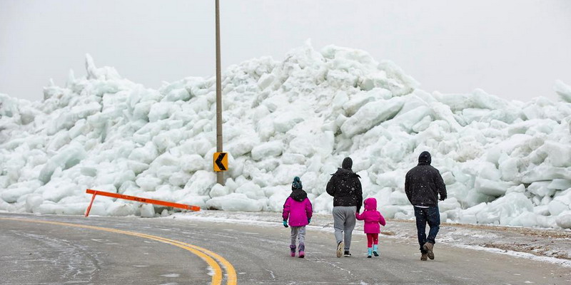 El increíble tsunami de hielo que sorprendió a Estados Unidos y Canadá