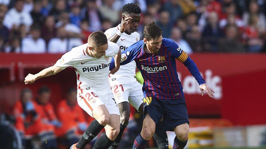 Con triplete de Messi, Barcelona venció al Sevilla
