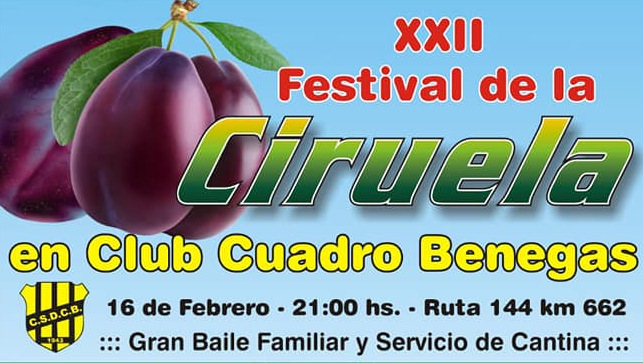 Nueva edición del Festival de la Ciruela en Cuadro Benegas