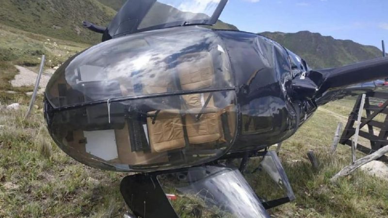 Se salvaron por milagro: el video del dramático aterrizaje del helicóptero en Tupungato