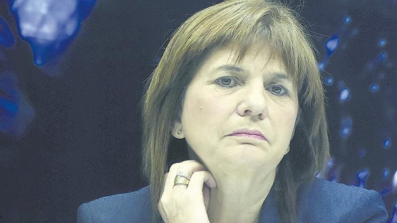 Patricia Bullrich vuelve a la mano dura