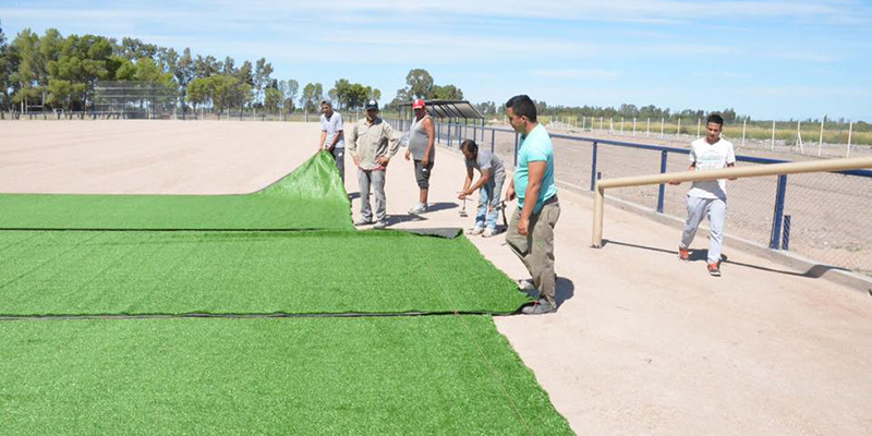 La cancha de hockey se inauguraría a fin de mes