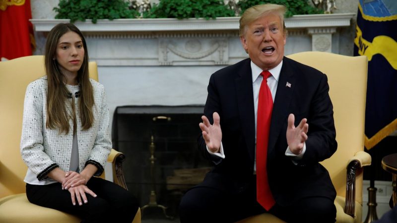 Donald Trump recibió a la esposa de Juan Guaidó en la Casa Blanca: “Estamos con ustedes al 100%”