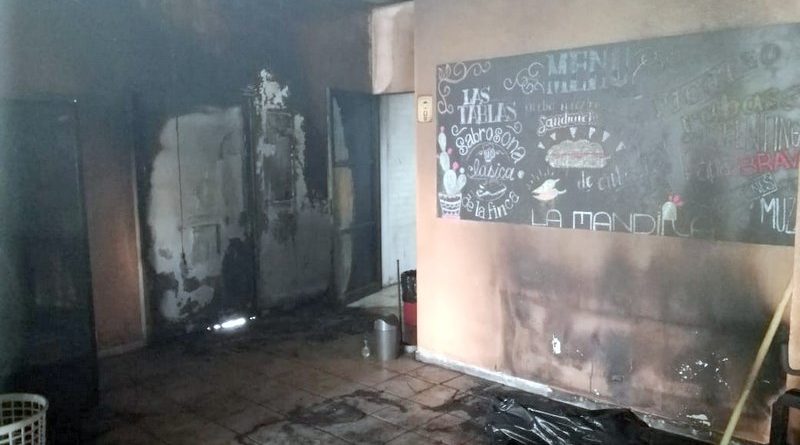 Colecta solidaria para un local que fue incendiado por malvivientes