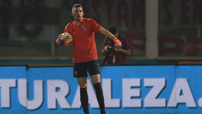 Franco Armani, en duda para jugar ante Inter de Porto Alegre
