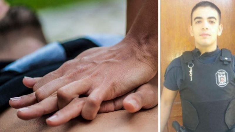 Un joven policía le practicó RCP a un hombre y lo salvó tras un accidente en San Martín