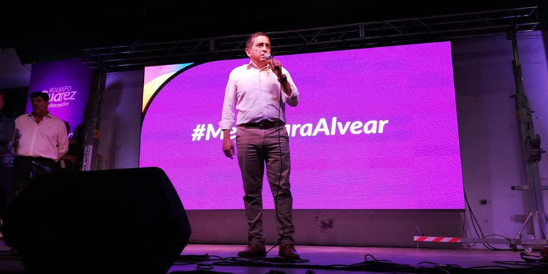 Marcolini lanzó su precandidatura con la presencia de Súarez y Abed