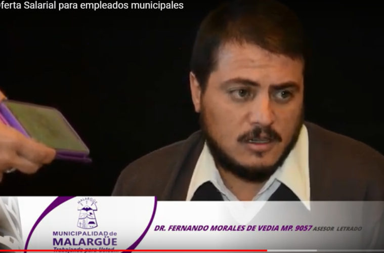 Proponen un 30% de incremento a trabajadores municipales de Malargüe