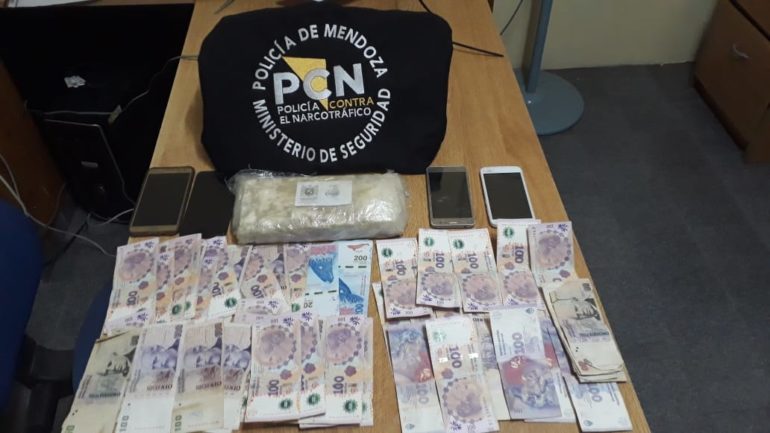 Incautaron más de un kilo de Cocaína en el ingreso a San Rafael