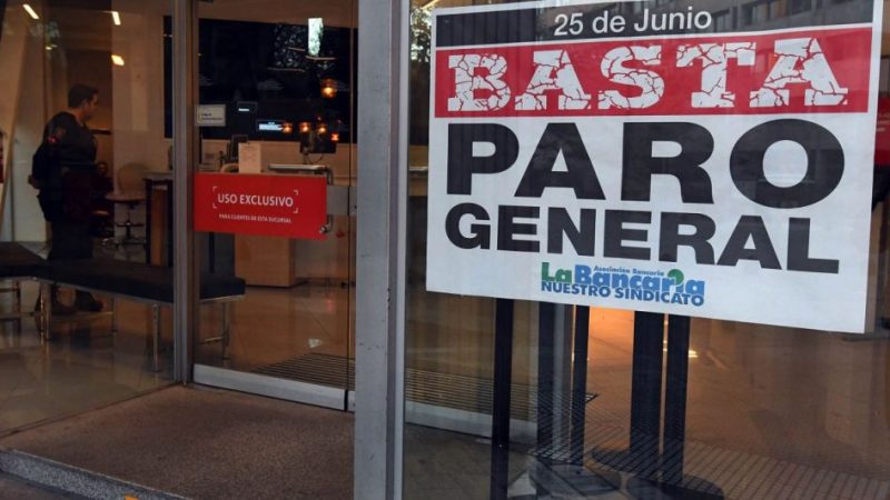 Por el paro, este martes no habrá bancos ni transporte de carga