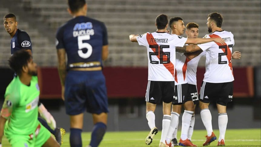 River venció a Alianza Lima y se acomodó en su grupo de la Libertadores