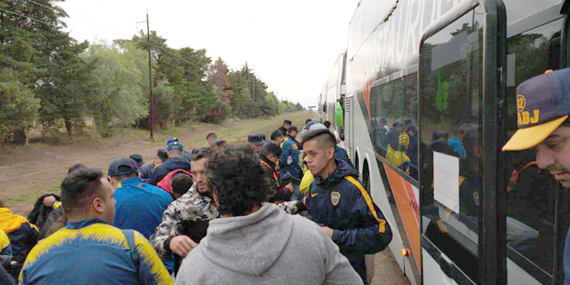 Realizaron controles a colectivos que iban al partido de Godoy Cruz – Boca