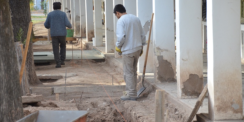 Continúan las tareas en el cementerio