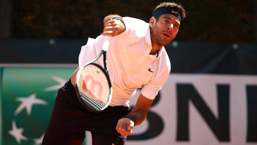 Juan Martín del Potro perdió con Novak Djokovic