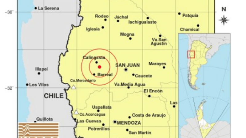 Un fuerte sismo sacudió a San Juan y se sintió con intensidad en Mendoza