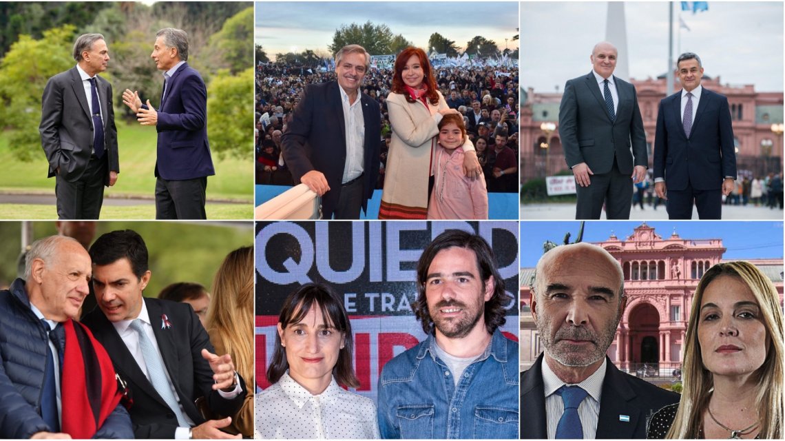 Las ocho fórmulas presidenciales que competirán en las PASO del 11 de agosto